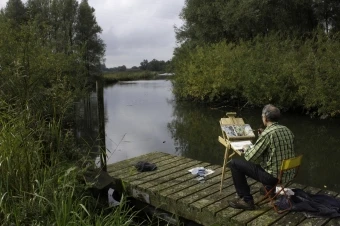 De Biesbosch          ten tijde van het getij